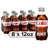 Diet Coke Diet Cola Soda Pop, 12 fl oz Bottles, 8 Pack