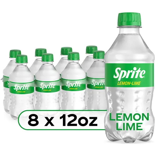 Sprite Lemon Lime Soda Pop, 12 fl oz, 8 Pack Bottles