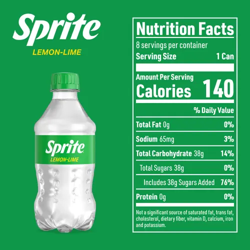 Sprite Lemon Lime Soda Pop, 12 fl oz, 8 Pack Bottles thumbnail 3