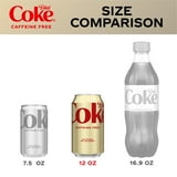 Diet Coke Caffeine Free Soda Pop, 12 fl oz, 24 Pack Cans thumbnail 3