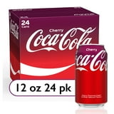 Coca-Cola Cherry Soda Pop, 12 fl oz, 24 Pack Cans