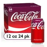 Coca-Cola Cherry Soda Pop, 12 fl oz, 24 Pack Cans