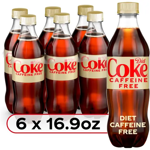 Diet Coke Caffeine Free Soda Pop, 16.9 fl oz, 6 Pack Bottles