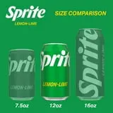 Sprite Lemon Lime Soda Pop, 12 fl oz, 12 Pack Cans thumbnail 4