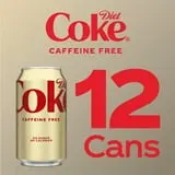 Diet Coke Caffeine Free Soda Pop, 12 fl oz, 12 Pack Cans thumbnail 4