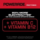 POWERADE Fruit Punch Bottled Electrolyte Sports Drink, 20 fl oz, 8 Count thumbnail 3