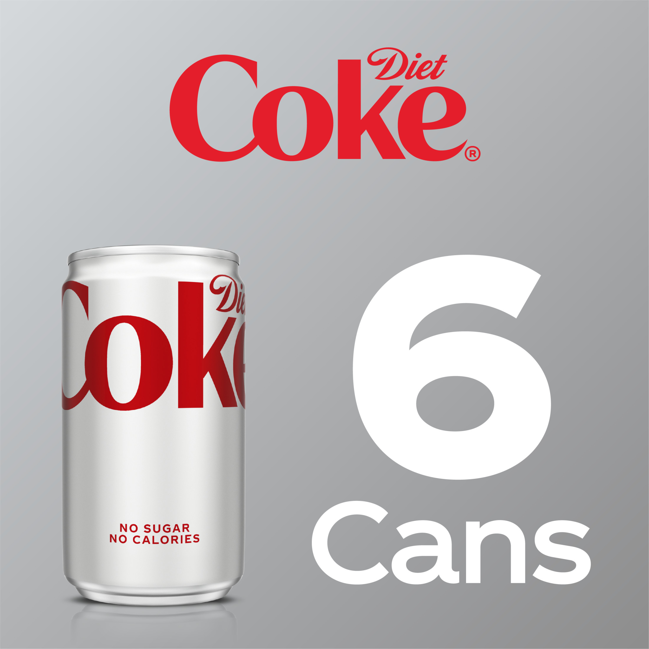 Diet Coke Diet Cola Soft Drink, 7.5 fl oz Mini Cans, 6 Pack thumbnail 4