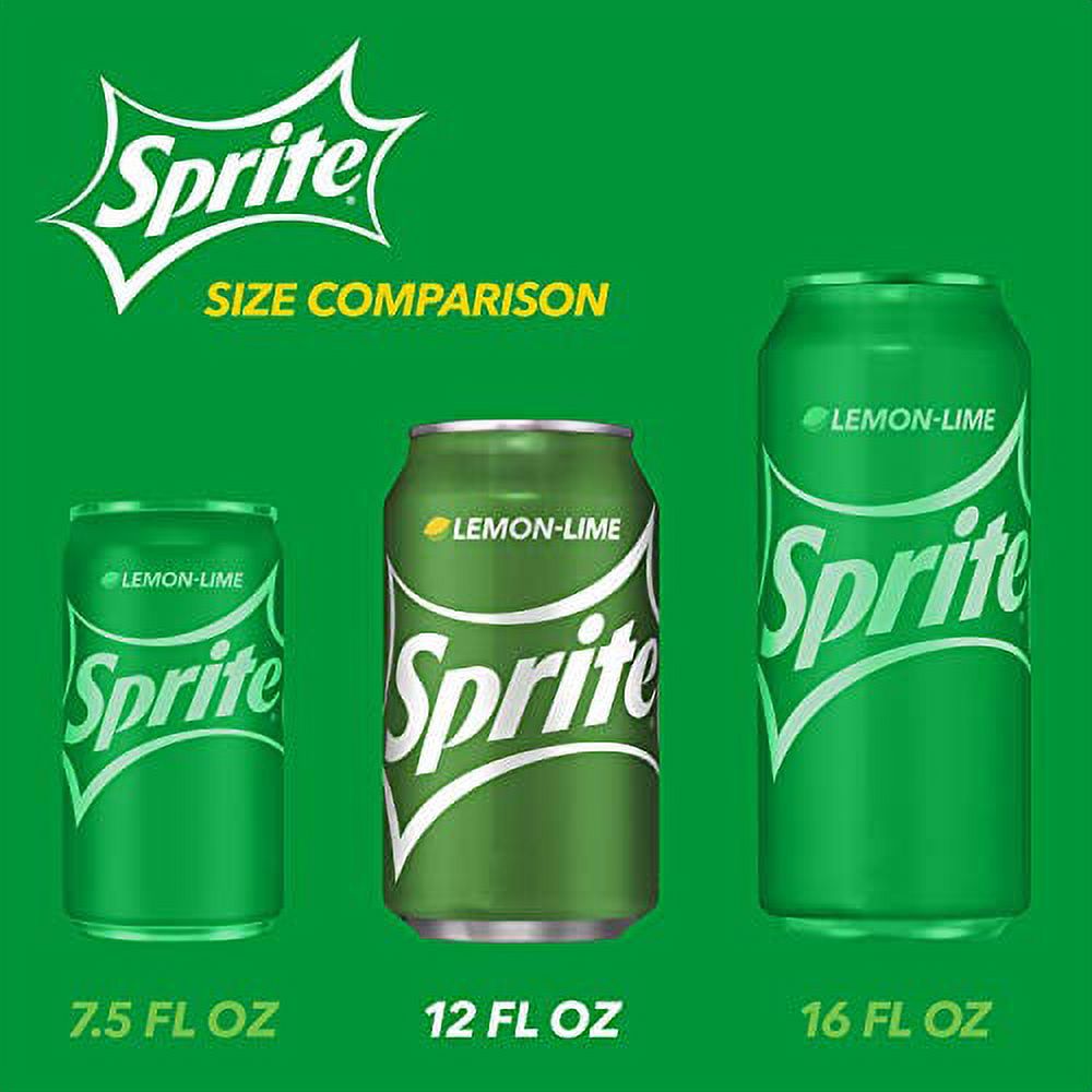 Sprite Lemon Lime Soda Soft Drinks, 12 fl oz, 24 Pack thumbnail 2