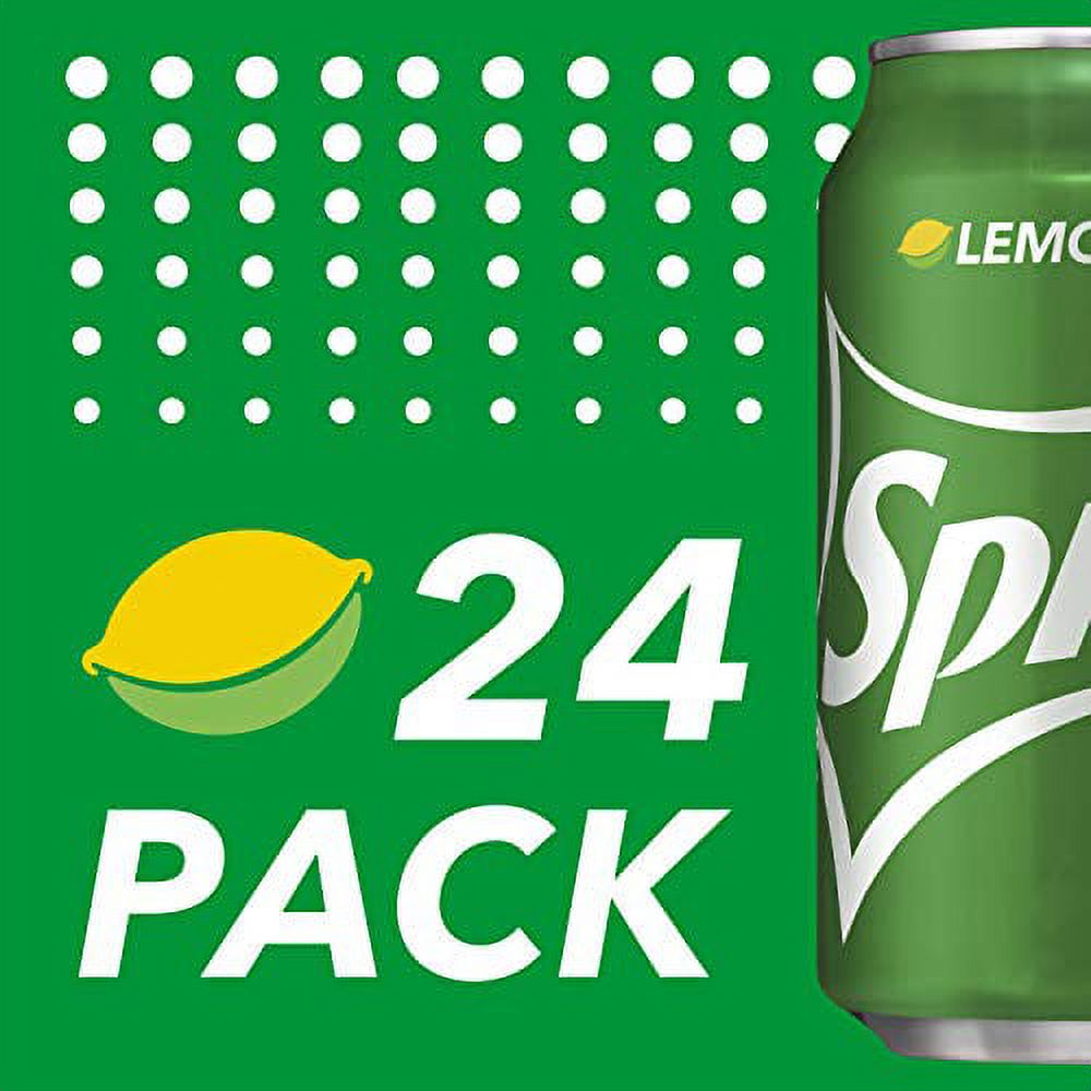 Sprite Lemon Lime Soda Soft Drinks, 12 fl oz, 24 Pack thumbnail 4