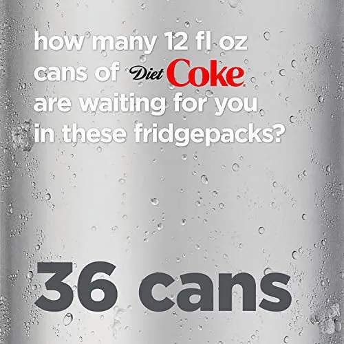 Diet Coke Soda Soft Drink, 12 Fl Oz, 36 Pack thumbnail 2