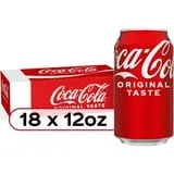 Coca-Cola Classic Soda Pop, 12 fl oz Cans, 18 Pack