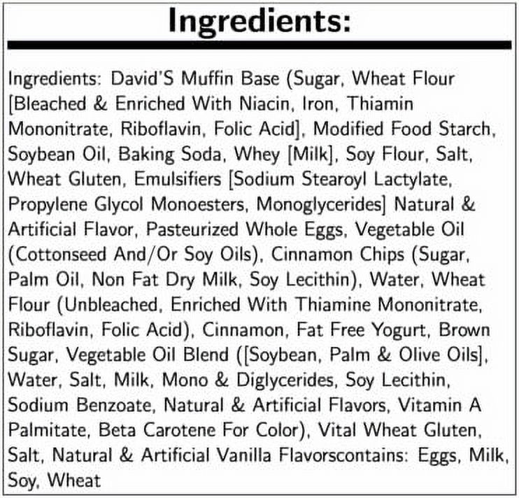 Davids Cookies Cinnamon Chip Muffin, 6 Ounce -- 12 per case. thumbnail 3