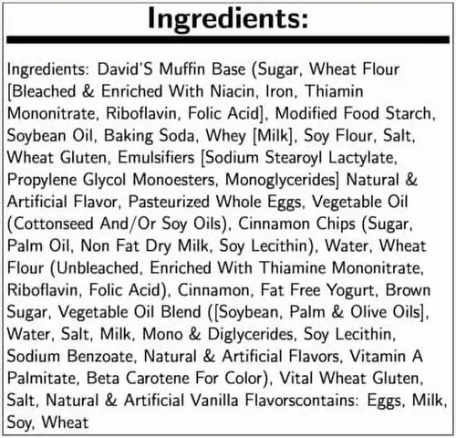 Davids Cookies Cinnamon Chip Muffin, 6 Ounce -- 12 per case. thumbnail 3