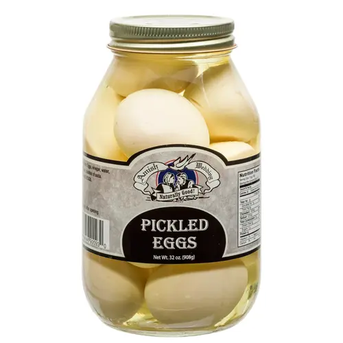 Amish Wedding Pickled Eggs, 32 Oz Glass Jar, Ready to Eat