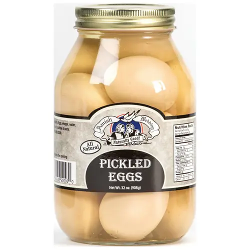 Amish Wedding Pickled Eggs, 32 Oz Glass Jar, Ready to Eat thumbnail 3