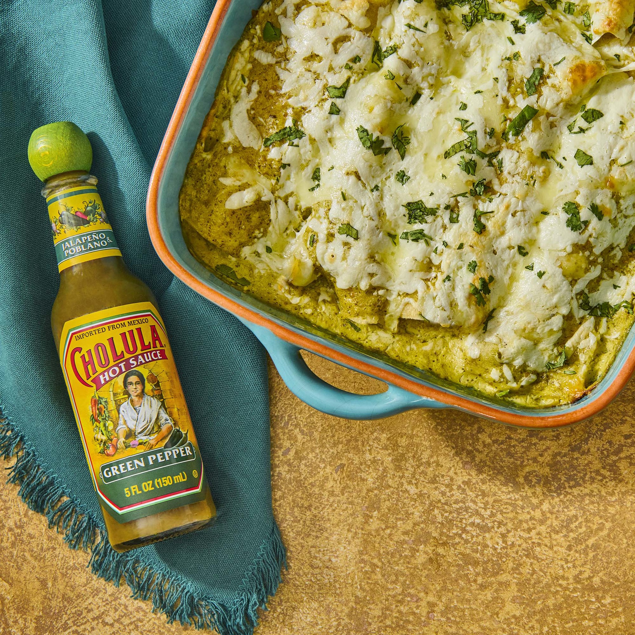 Cholula Kosher Green Pepper Hot Sauce, 5 fl oz Bottle thumbnail 4