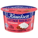 Knudsen Cottage Doubles Lowfat Cottage Cheese & Strawberry Topping with 2% Milkfat, 4.7 oz Cup
