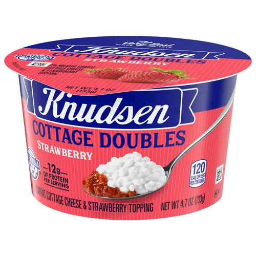 Knudsen Cottage Doubles Lowfat Cottage Cheese & Strawberry Topping with 2% Milkfat, 4.7 oz Cup thumbnail 4