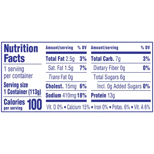 Knudsen On The Go Lowfat Cottage Cheese with 2% Milkfat, 4 Count Pack, 4 oz Cups, Refrigerated thumbnail 4