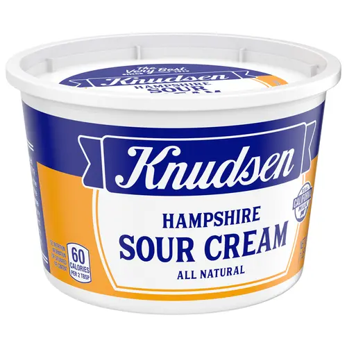 Knudsen Hampshire 100% Natural Sour Cream, 16 oz Tub, Refrigerated thumbnail 3
