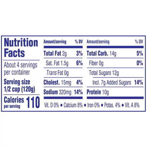 Knudsen Lowfat Small Curd Cottage Cheese & Pineapple with 1.5% Milkfat, 16 oz Tub thumbnail 3