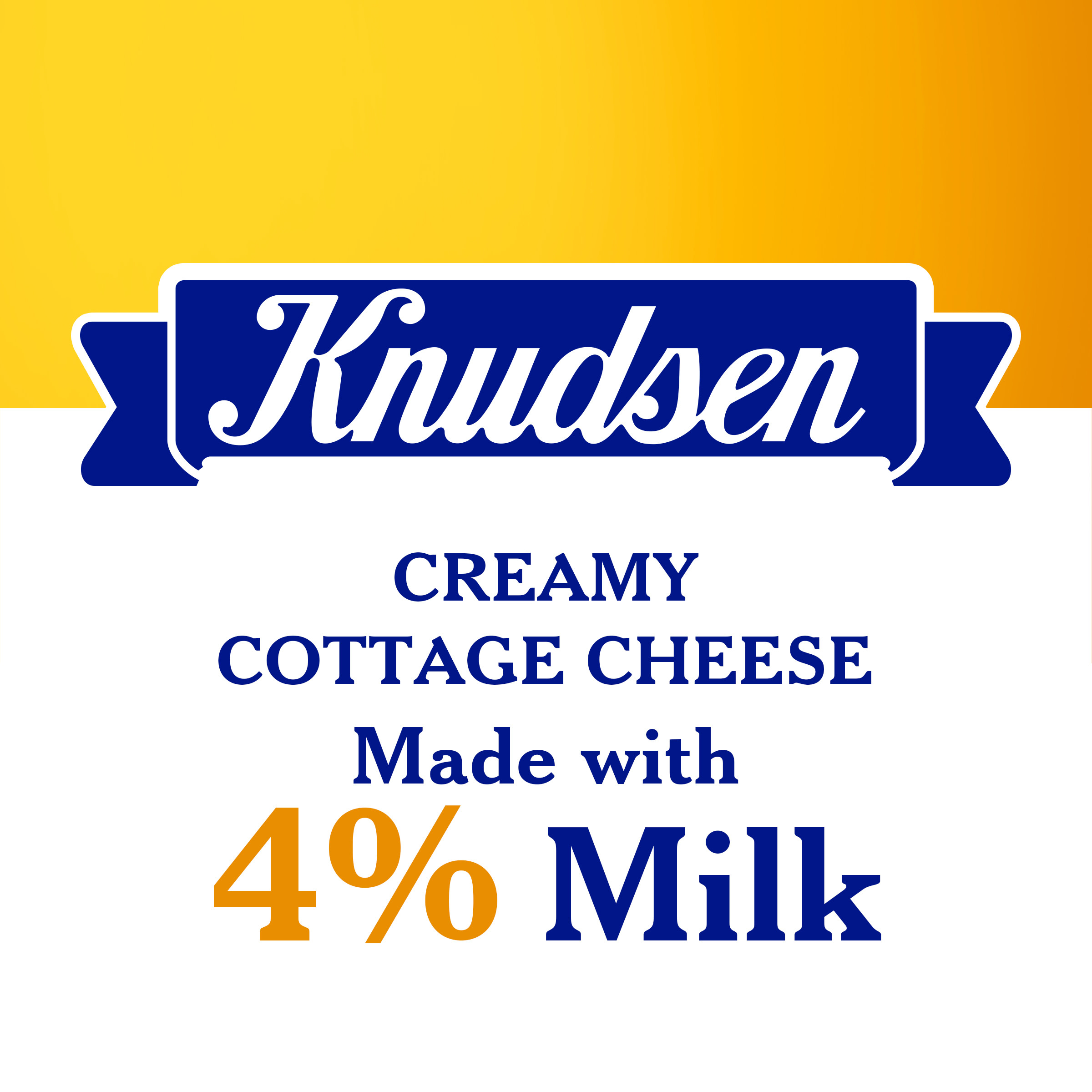 Knudsen Small Curd Cottage Cheese with 4% Milkfat, 16 oz Tub thumbnail 2