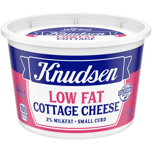 Knudsen Lowfat Small Curd Cottage Cheese with 2% Milkfat, 16 oz Tub