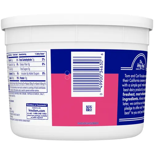 Knudsen Lowfat Small Curd Cottage Cheese with 2% Milkfat, 48 oz Tub thumbnail 3
