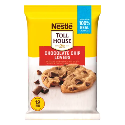 Nestle Toll House Chocolate Chip Lovers Cookie Dough, Makes 12 Cookies, 16 oz