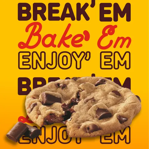 Nestle Toll House Chocolate Chip Lovers Cookie Dough, Makes 12 Cookies, 16 oz thumbnail 4