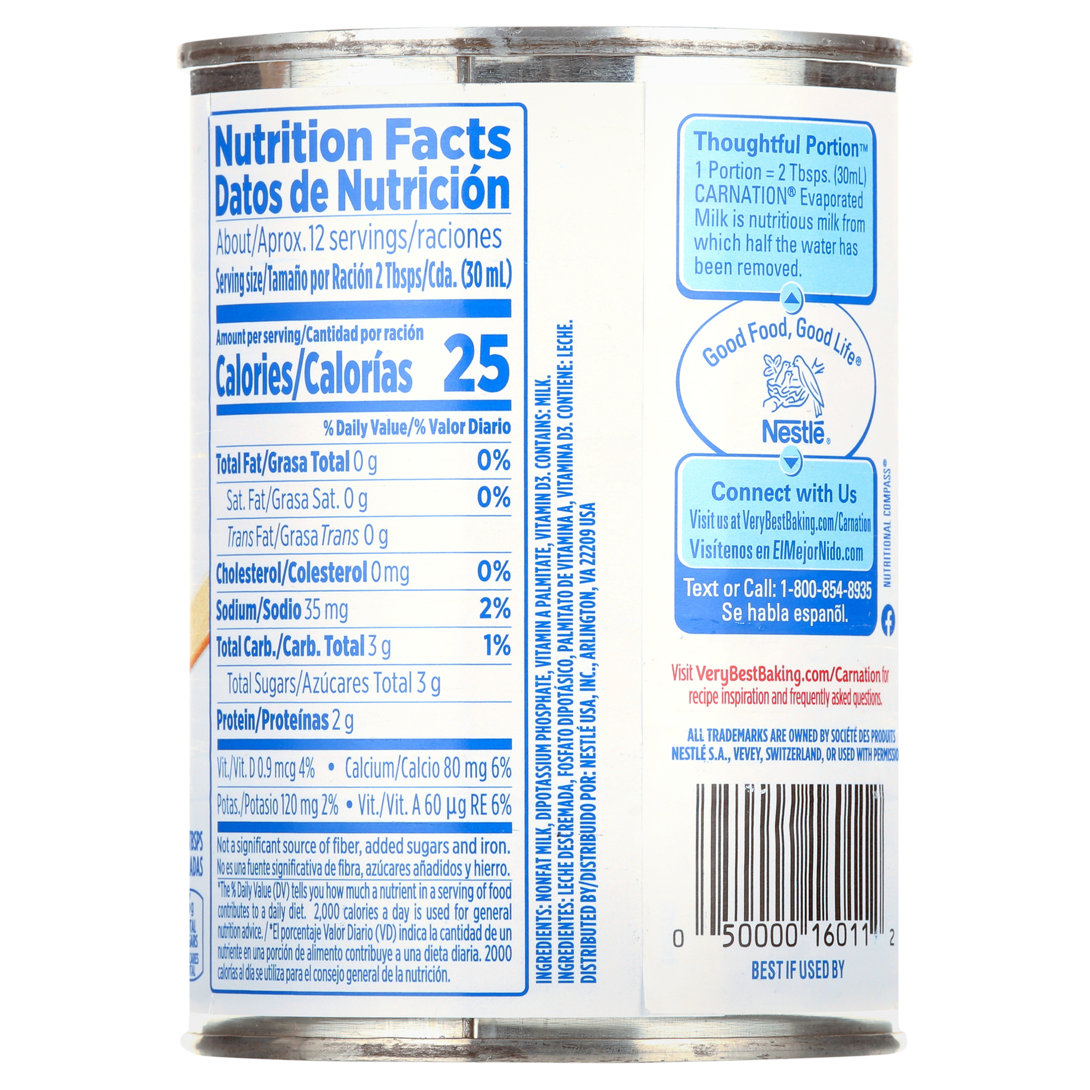 Nestle Carnation Vitamin A and D Added Fat-Free Liquid Evaporated Milk for Easter Baking, 12 fl oz Can thumbnail 4