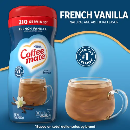 Coffee mate French Vanilla Powder Coffee Creamer, 15 oz thumbnail 3