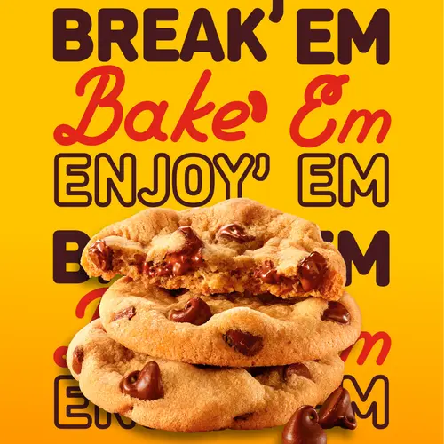 Nestle Toll House Chocolate Chip Cookie Dough, Makes 30 Cookies, 1 Tube, 30 oz thumbnail 4