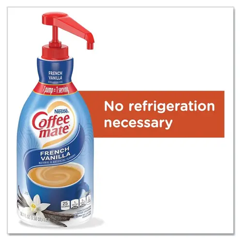 1.5 Liter Pump Bottle Liquid Coffee Creamer - French Vanilla (2/Carton) thumbnail 4