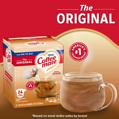 Nestle Coffee Mate, The Original Liquid Coffee Creamer Singles, 9 fl oz, 24 Count thumbnail 3