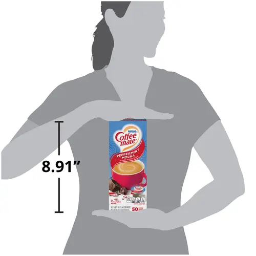 Coffee mate Peppermint Mocha Non-Dairy Creamer, 0.375 fl oz, 50 Count Tubs thumbnail 4