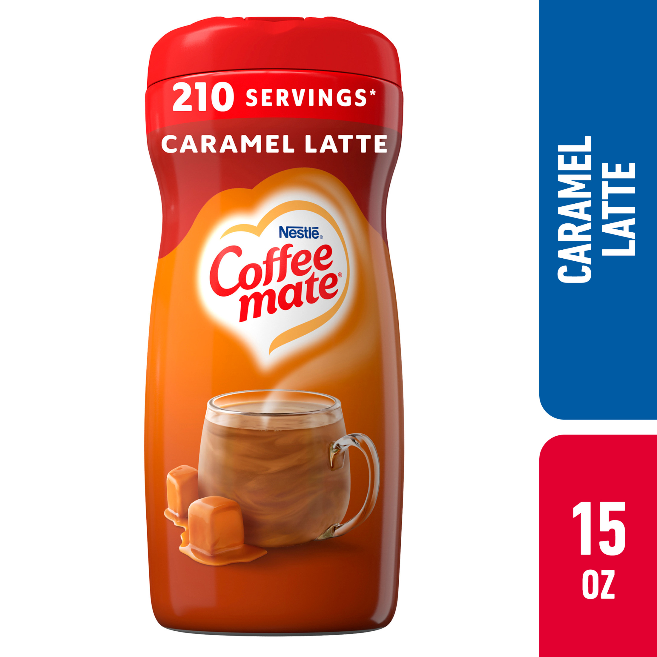 COFFEE MATE Caramel Latte Powder Coffee Creamer 15 Oz. Canister | Non-dairy, Lactose Free Creamer