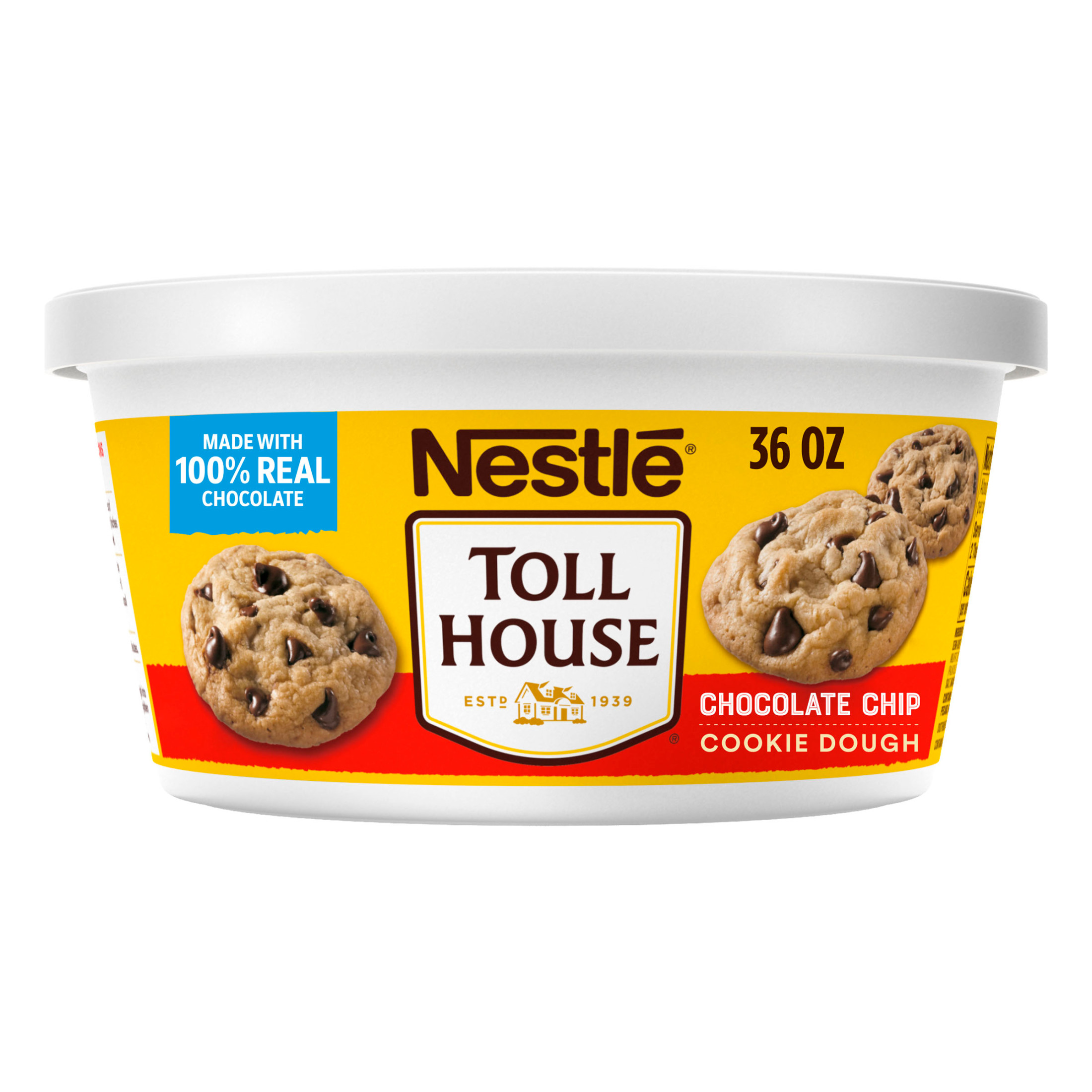 Nestle Toll House Chocolate Chip Cookie Dough, Makes 36 Cookies, 36 oz