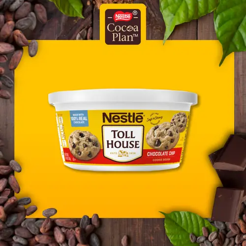 Nestle Toll House Chocolate Chip Cookie Dough, Makes 36 Cookies, 36 oz thumbnail 4