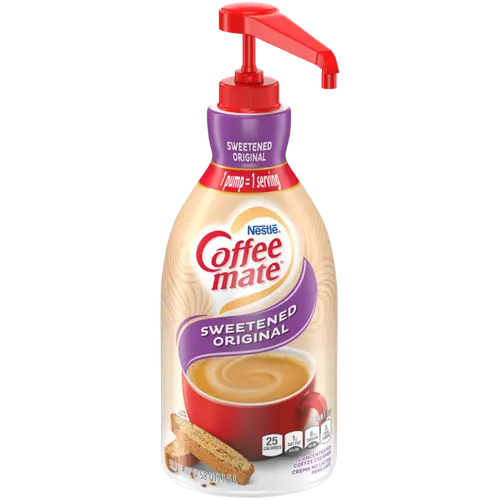 (Pack of 2) NESTLE COFFEE MATE Coffee Creamer Sweetened Original, Liquid Concentrate Pump Bottle, 50.7 Fl. Oz. thumbnail 3