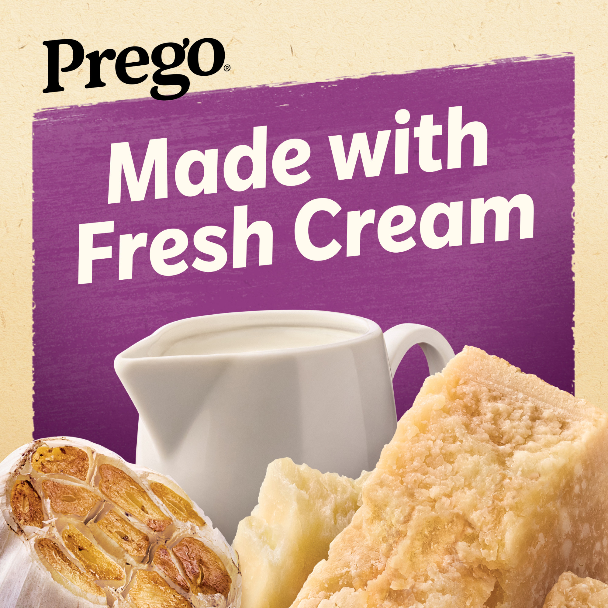 Prego Alfredo Sauce with Roasted Garlic and Parmesan Cheese, 22 oz Jar thumbnail 3