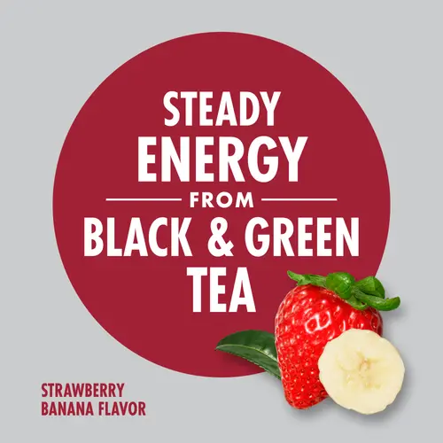 V8 +Energy Strawberry Banana Juice Energy Drink, 8 fl oz Can, 6 Count thumbnail 2