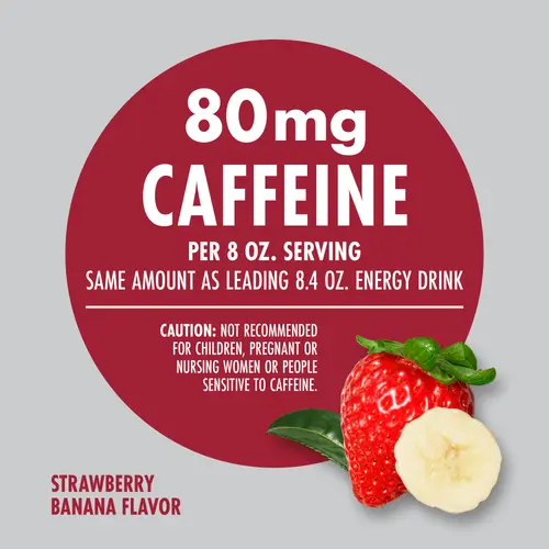 V8 +Energy Strawberry Banana Juice Energy Drink, 8 fl oz Can, 6 Count thumbnail 3