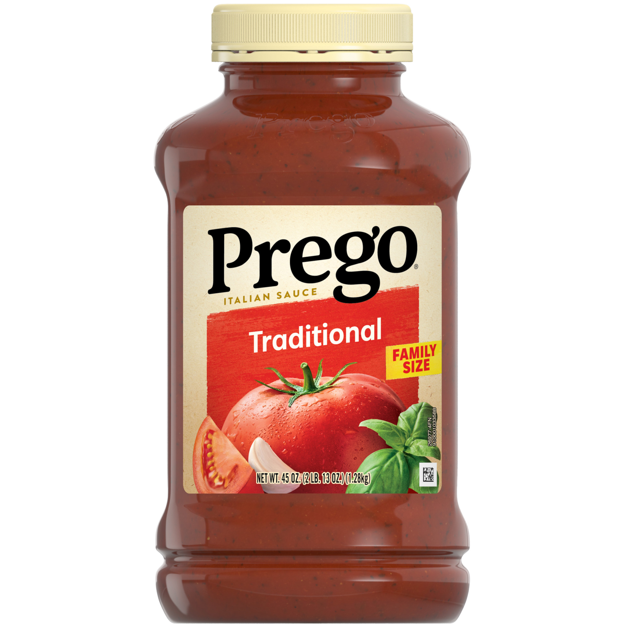 Prego Traditional Pasta Sauce, 45 oz Jar
