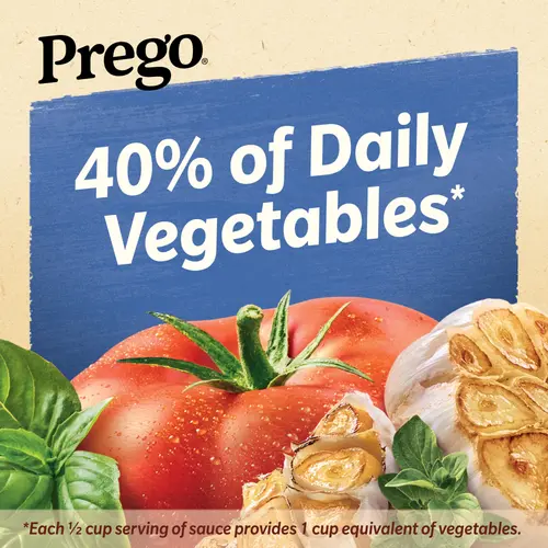 Prego Chunky Roasted Garlic and Herb Pasta Sauce, 23.75 oz Jar thumbnail 2