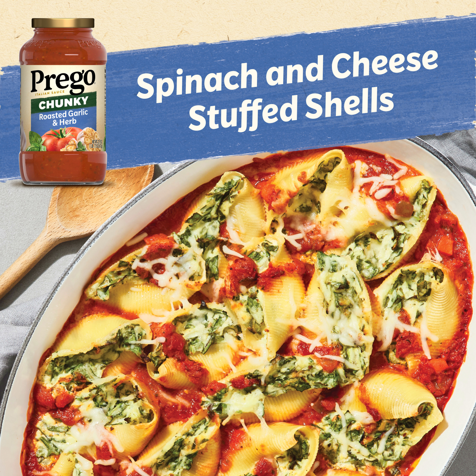 Prego Chunky Roasted Garlic and Herb Pasta Sauce, 23.75 oz Jar thumbnail 4