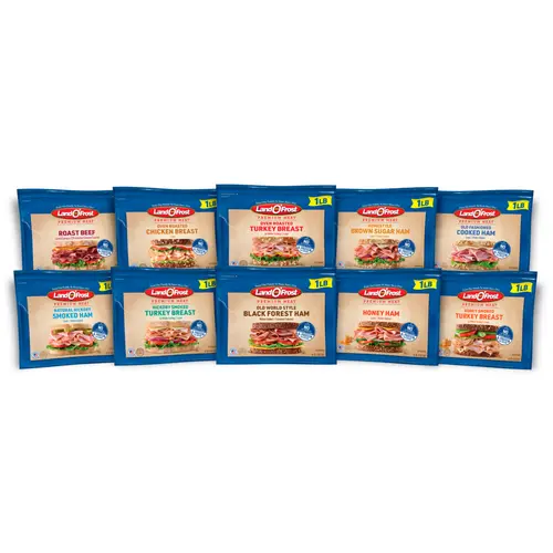 Land O'Frost Premium Sandwich Sliced Fresh Deli Lunch Meat, Oven Roasted Turkey Breast, 1 lb Resealable Pouch thumbnail 4