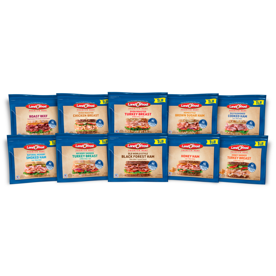 Land O'Frost Premium Sandwich Sliced Deli Lunch Meat, Honey Smoked Turkey Breast, 1 lb Resealable Pouch thumbnail 4