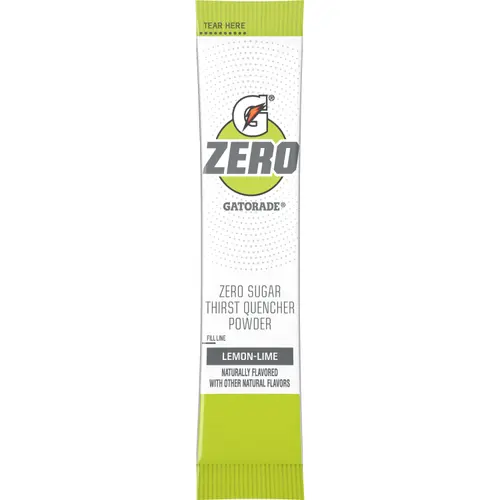 Gatorade G Zero Sugar Lemon Lime Sports Drink Mix Powder, 10 Count Packets thumbnail 4