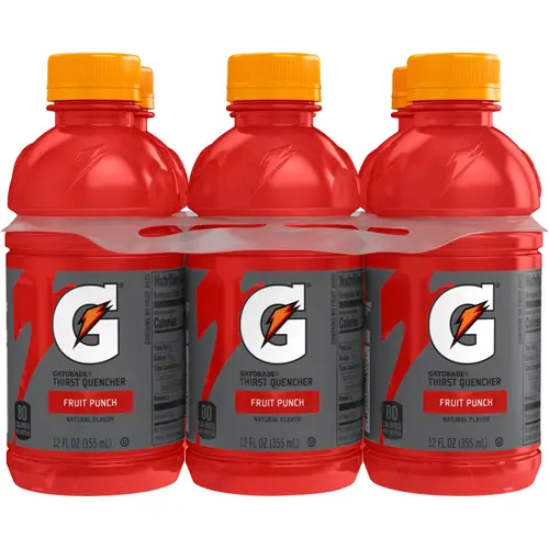 Gatorade Thirst Quencher Fruit Punch Sports Drink, 12 fl oz, 6 Count